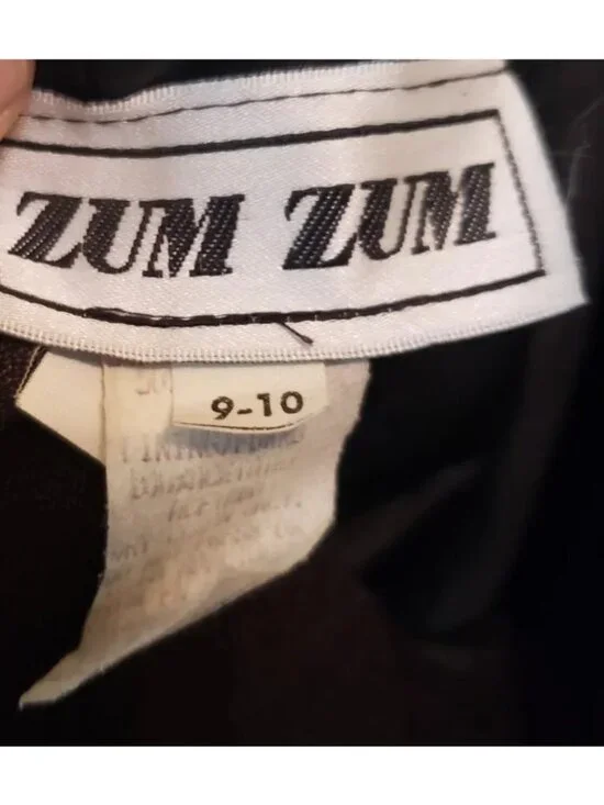 Zum Zum Junior 9 10 Formal Dress Y2K Prom Black Sparkly Floor Length Halter Neck - Picture 6 of 6